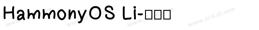 HammonyOS Li字体转换